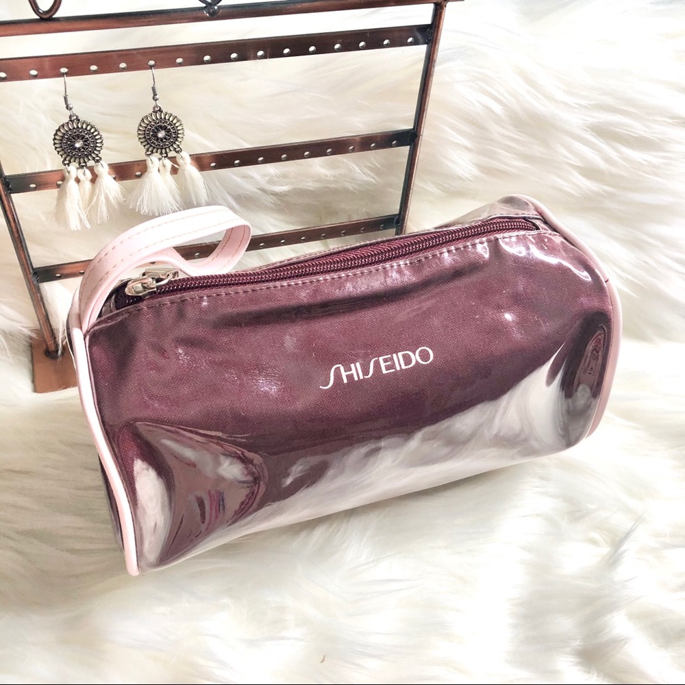 Shiseido Make up Bag Burgundy